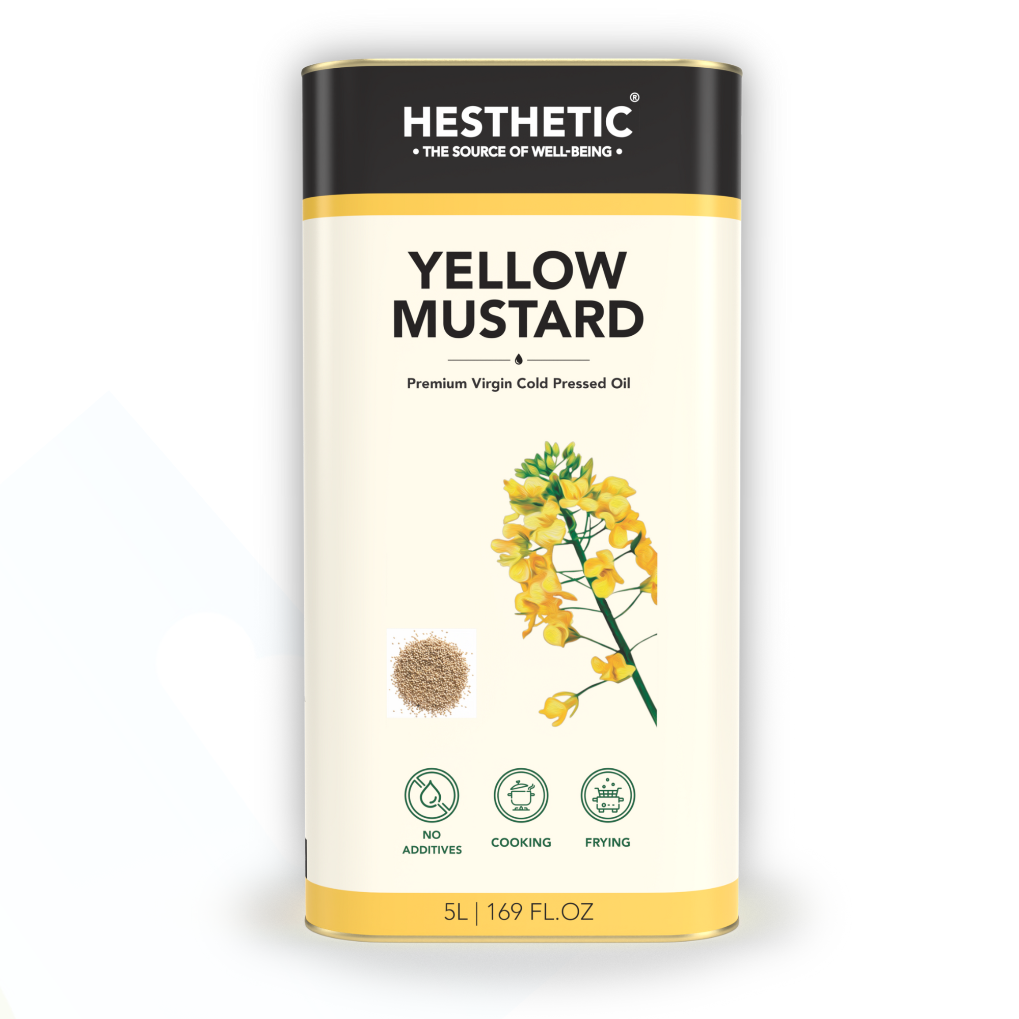 Virgin Cold Pressed Yellow Mustard Cooking Oil