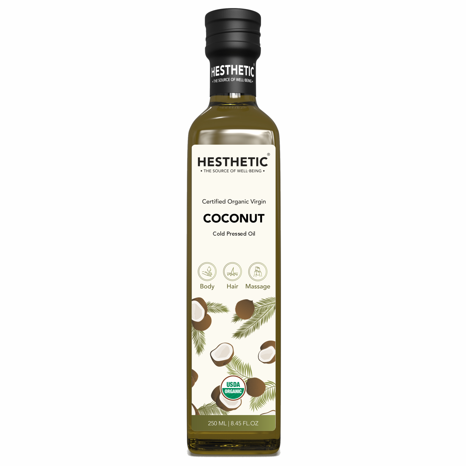 cold pressed coconut oil for hair